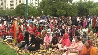 People in Karachi take part in a Minority Rights March [upl. by Yanaton]