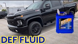 2022 Silverado 3500hd Duramax DEF Fluid [upl. by Arika457]