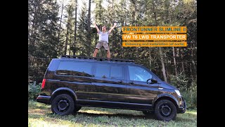 Frontrunner Slimline II roof rack VW T6  Unboxing and installing [upl. by Phippen]