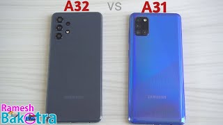 Samsung Galaxy A32 vs Galaxy A31 SpeedTest and Camera Comparison [upl. by Yennep]