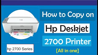 How to Photocopy on Hp Deskjet 2700 Series Printer [upl. by Hedaza456]