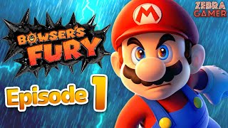 Bowsers Fury Nintendo Switch Gameplay Walkthrough Part 1  Fury Bowser Scamper Shores [upl. by Alliuqat]