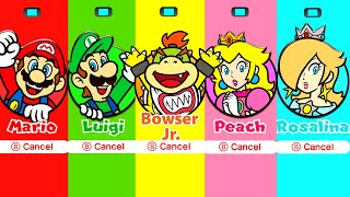 Super Mario 3D World  Bowsers Fury  All Characters [upl. by Arline275]