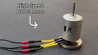 Making Powerful Brushless Motor From DC Brushed Motor [upl. by Ennayr]