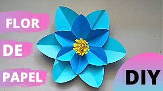 COMO HACER FLOR DE PAPEL GIGANTE FÁCIL Y RÁPIDO  HOW TO MAKE FLOWER PAPER FLOWER EASY AND FAST [upl. by Wonacott]