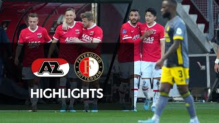 Highlights AZ  Feyenoord  Eredivsie [upl. by Laden38]