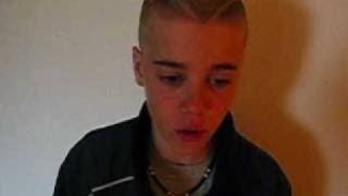 Justin singing Because of You by Neyo [upl. by Eldred156]