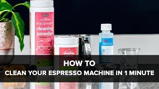 How To Clean Your Espresso Machine In One Minute [upl. by Dodds221]