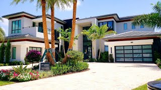 3 Million Dollar Boca Raton Luxury Model Home Tour  New Construction  South Florida Home SOLD OUT [upl. by Maghutte]