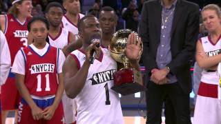 Kevin Hart Accepts Sprint Celebrity Game MVP Award [upl. by Medea]