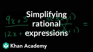 Simplifying rational expressions introduction  Algebra II  Khan Academy [upl. by Cassondra]