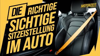 Die Richtige Sitzeinstellung im Auto [upl. by Oralie]