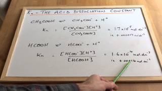 The Acid Dissociation Constant  Ka [upl. by Nonrev]