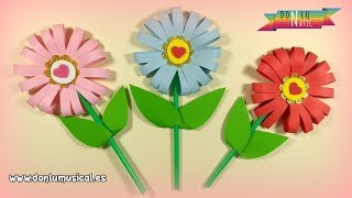 Cómo hacer FLORES DE PAPEL en 5 minutos 🌸🌼🌺 RECICLAJE [upl. by Arrad]