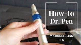 Dr Pen Dermapen Easy Instructions  A6 Pen kit [upl. by Aihsek]