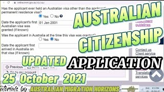 AUSTRALIAN CITIZENSHIP APPLICATION  How to apply an Australian Citizenship online No audio [upl. by Nomzed784]