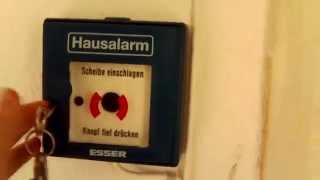 Hausalarm Auslösen German fire alarm [upl. by Annadroj]