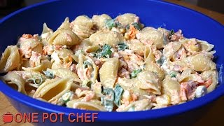 Ultimate Creamy Pasta Salad  One Pot Chef [upl. by Barry]