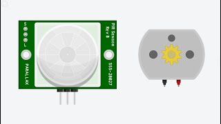 Tinkercad  Arduino Lesson 15 Motors and Sensors [upl. by Lipsey]