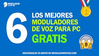 🥇 6 MEJORES MODULADORES DE VOZ PC GRATIS 2021 FUNCIONA 😲 [upl. by Madelene28]