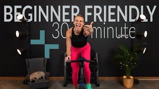 Friendliest Beginner Rhythm Indoor Cycling Class  30 minute [upl. by Kayla449]