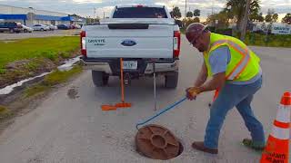 Manhole Cover Removal and Replacement [upl. by Rube788]