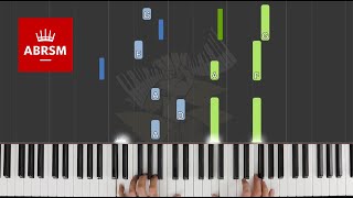 Moonbeams  ABRSM Piano Grade 4 2021 amp 2022 B1  Synthesia Piano tutorial [upl. by Aicener399]