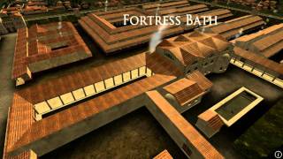 Animation of ancient Roman Fort in Caerleon Wales [upl. by Kenimod205]