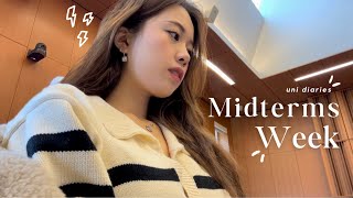 Midterms STUDY VLOG 📝🖇  Endless Papers amp Thesis Work [upl. by Annorah692]