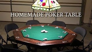 MY HOMEMADE POKER TABLE [upl. by Sirroned]