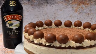 Baileys Chocolate Cheesecake No Bake [upl. by Ettenim]