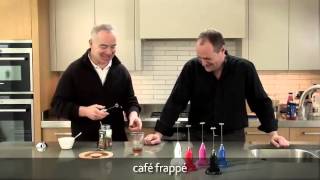 How to make a frappé coffee using an aerolatte milk frother [upl. by Cappello941]