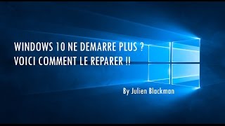 TUTO Résoudre les problèmes de démarrage de Windows [upl. by Henriha]