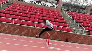 Hurdle Training  5 Step into 3 step race rhythm with RJ Montgomery [upl. by Frost]