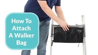 How To Attach A Walker Bag [upl. by Nikki203]