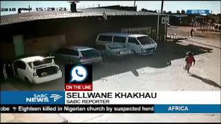 CCTV FOOTAGE SABC News crew robbed in Klerksdorp [upl. by Xila]