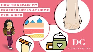 How to repair cracked heels at home Cracked heels series  The Foot Scraper DG Podiatrist [upl. by Emyam]