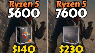 R5 5600 vs R5 7600  How Much Performance Difference [upl. by Rebeca346]