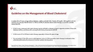 Hyperlipidemia Cholesterol Guidelines  Part 1 of 2 [upl. by Rebme433]