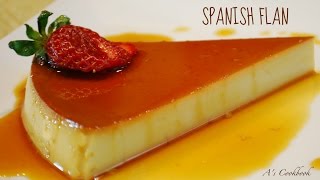 Spanish Flan Caramel Pudding  Easy homemade recipe [upl. by Marka]