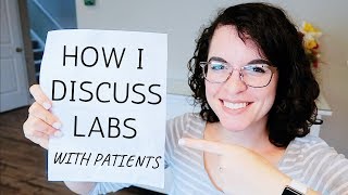 HOW I EXPLAIN LAB WORK TO PATIENTS  Family Nurse Practitioner [upl. by Wolsniw130]