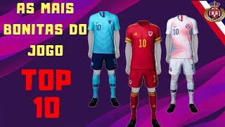 Top 10 UNIFORMES Mais BONITOS DE SELEÇÕES do EFOOTEBALL PES 2020 [upl. by Inal]