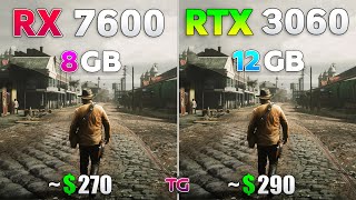 RX 7600 vs RTX 3060  Test in 10 Games [upl. by Woodcock]