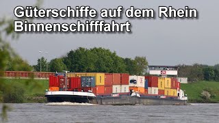 Frachtschiffe auf dem Rhein  Binnenschifffahrt  Frachtschiffe [upl. by Nomyar652]