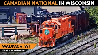 Waupaca Wisconsin USA  Virtual Railfan LIVE [upl. by Puduns]