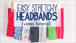 Stretchy Headband Tutorial [upl. by Beesley]