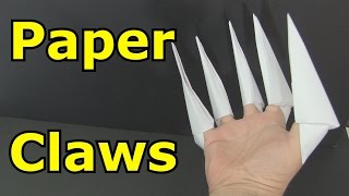 How to Make Paper Claws [upl. by Lhamaj98]