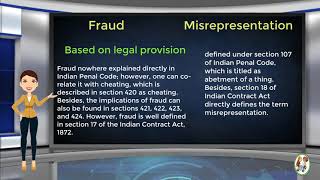 What is Difference Between Fraud amp Misrepresentation [upl. by Boru95]