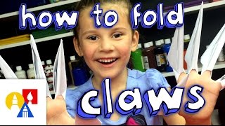 How To Fold Paper Claws [upl. by Notffilc985]