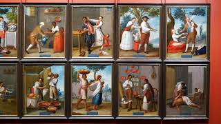 Pride and anxiety in New Spain Francisco Clapera set of sixteen Casta paintings c 1775 [upl. by Neelyaj]